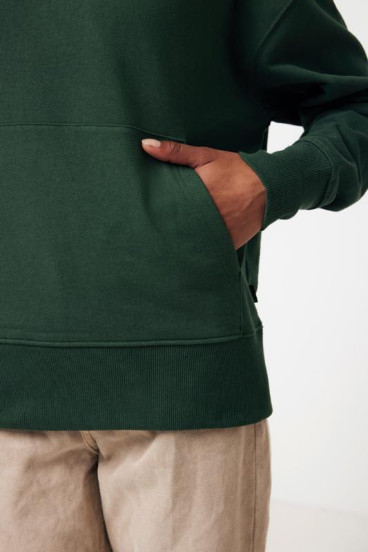 Mikina s kapucňou IQONIQ Yoho relaxed fit z recykl. bavlny forest green L 14