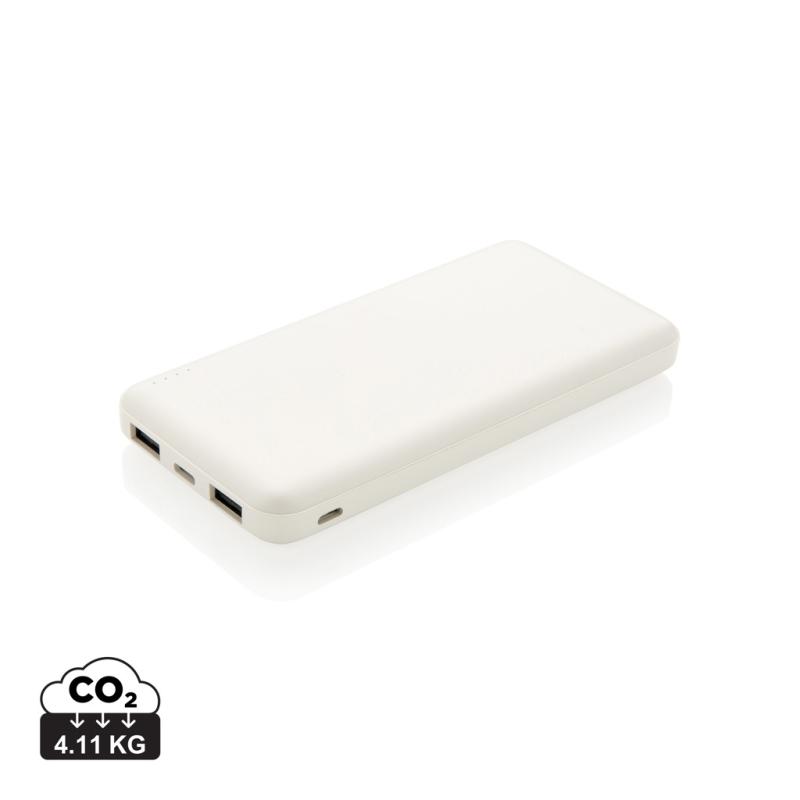 Vrecková powerbanka s vysokou hustotou batérie 10 000 mAh biela