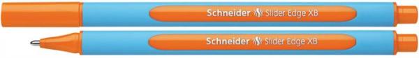 Guľôčkové pero, 0,7 mm, s vrchnákom, SCHNEIDER "Slider Edge XB", oranžové 1