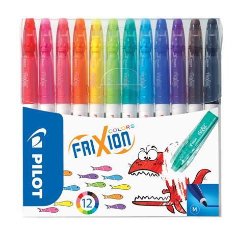 Fixky, 0,39-0,7 mm, odstrániteľné písmo, PILOT "Frixion Colors", 12 rôznych farieb 1