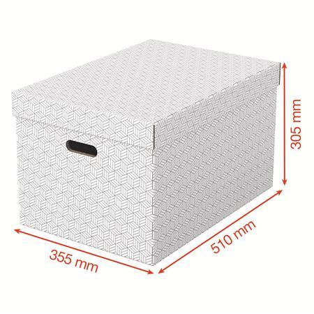 Úložný box, veľkosť L, ESSELTE "Home", biela 3