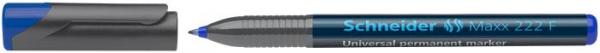 Permanentný popisovač, OHP, 0,7 mm, SCHNEIDER "Maxx 222 F", modrý 2