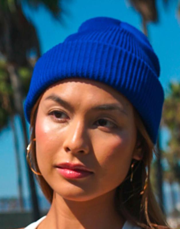 Čiapka Recycled Yarn Ribbed Knit Beanie