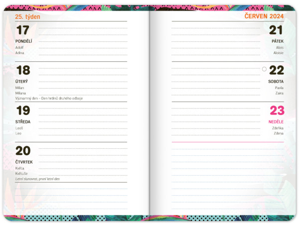 Školský diár Fresh (september 2023 – december 2024), 9,8 × 14,5 cm 1