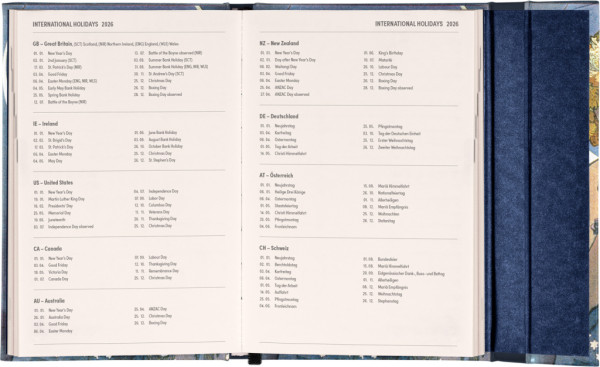 NOTIQUE Týždenný magnetický diár Alfons Mucha 2026, 11 x 16 cm 5