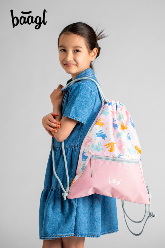 BAAGL SADA 5 Zippy Bunny: aktovka, peračník, vrecko, zástera, peňaženka 12