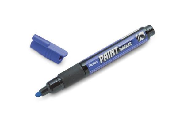 Lakový popisovač, 2 mm, kužeľový hrot, PENTEL "MMP20", modrá 1