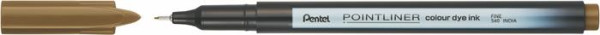 Liner, 0,4 mm, PENTEL "Pointliner", hnedý 2