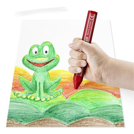Pastelky, hrubé, šesťhranné, STAEDTLER "Noris Junior", 18 rôznych farieb 3