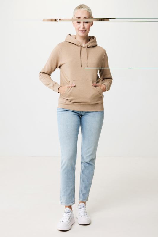 Nefarbená mikina s kapucňou IQONIQ Torres z recykl. bavlny heather brown XXS 6