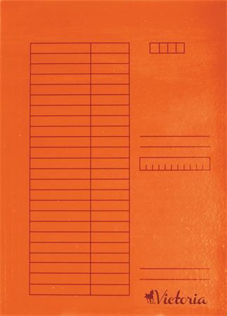 Rýchloviazač, kartón, A4, VICTORIA, oranžový