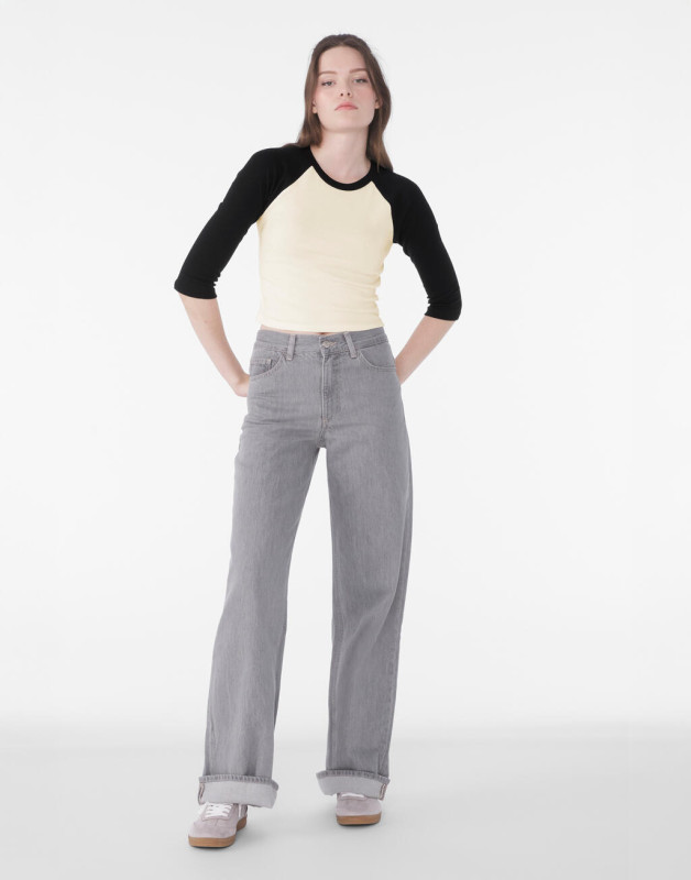 Dámske tričko Micro Rib 3/4 Raglan Baby Tee 1