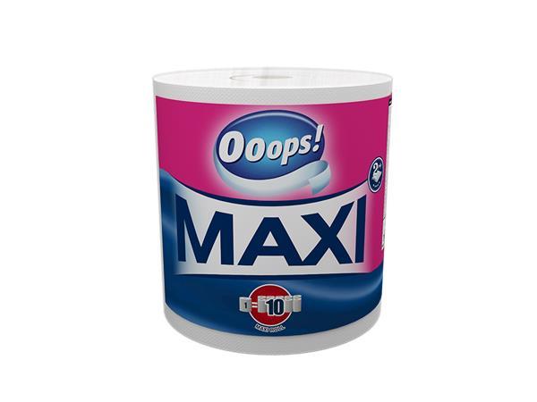 . Kuchynské utierky, 2-vrstvové, 500 útržkov, kotúčové, "Ooops! Maxi"