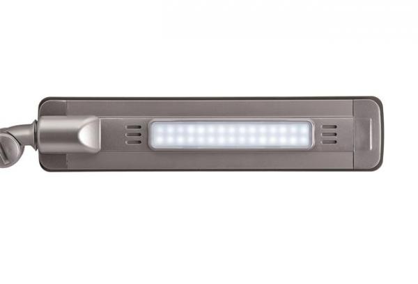 Stolová lampa, LED, nastaviteľná, USB, MAUL "Pure", šedá 2