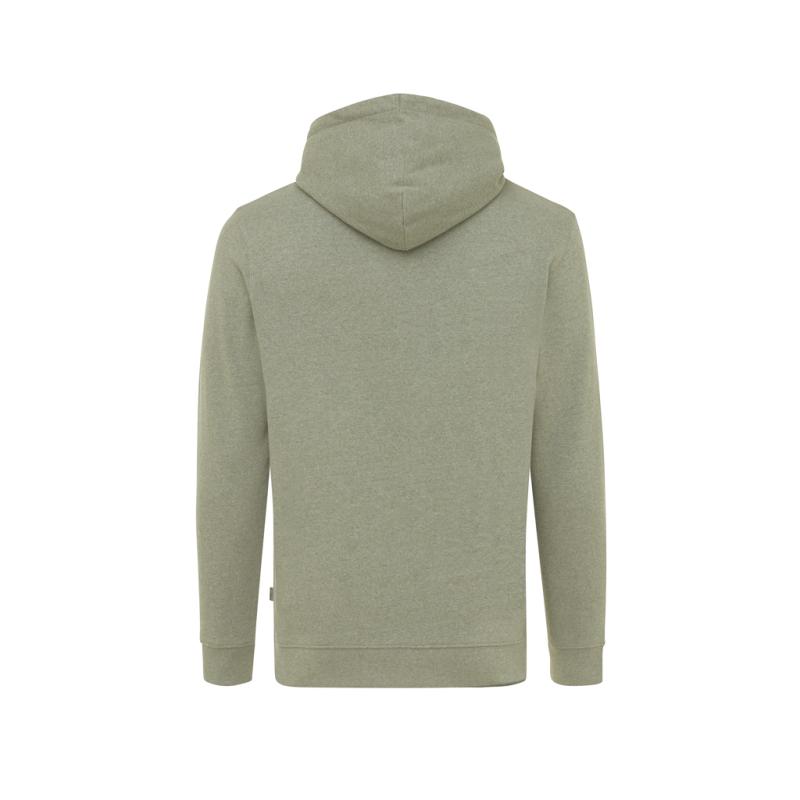 Nefarbená mikina s kapucňou IQONIQ Torres z recykl. bavlny heather green L 2