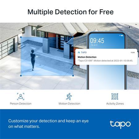 Bezpečnostná kamera, Wi-Fi bezdrôtová sieť, vonkajšia, nočné videnie, TP-LINK "Tapo C510W" 5