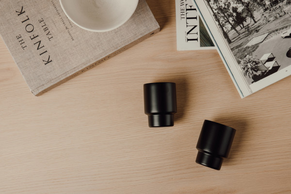 VINGA Nagano RCS recyklované SS hrnčeky, sada 2 ks čierna 4