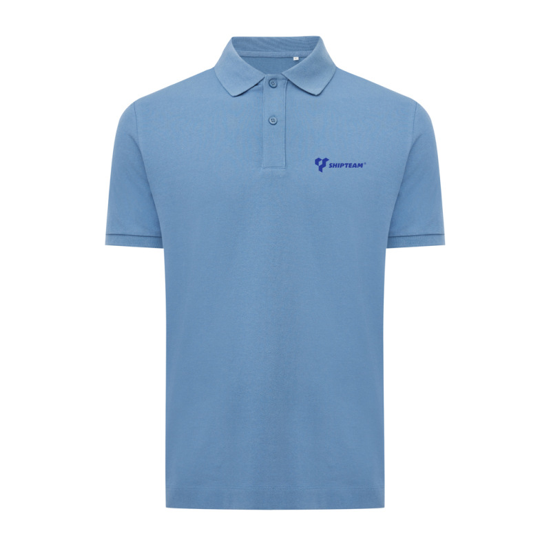 Polo tričko IQONIQ Yosemite z recykl. bavlny moon blue L 3