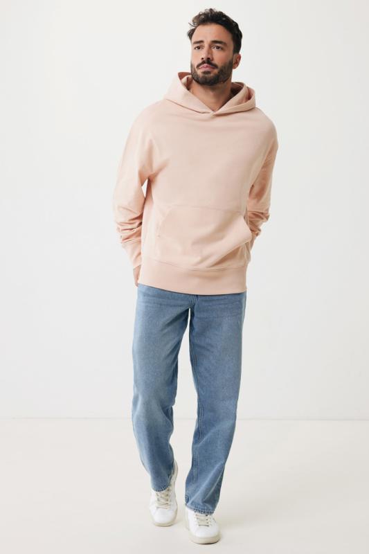 Mikina s kapucňou IQONIQ Yoho relaxed fit z recykl. bavlny peach nectar S 12
