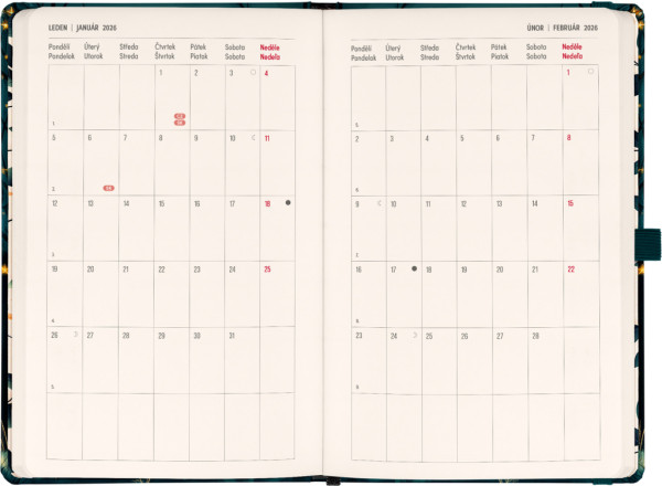 NOTIQUE Planbook diár/notes Líška 2026, 13 x 21 cm 5