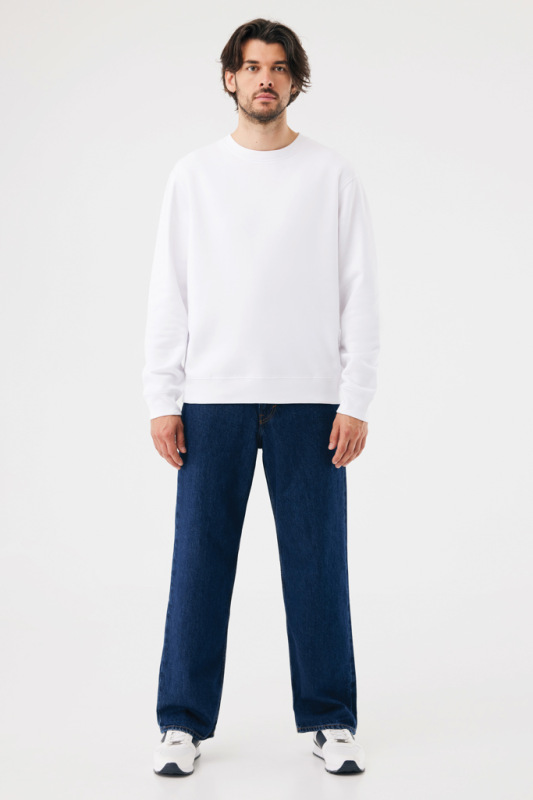 IQONIQ Toria Unisex mikina s okrúhl. výstrihom z rec. bavlny recycled white M 11