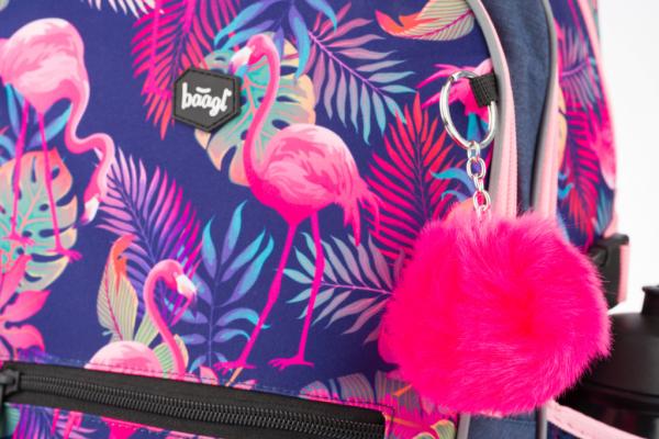 BAAGL SET 4 Flamingo: aktovka, peněženka, penál, sáček 8