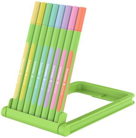 Liner, sada, 0,4 mm, SCHNEIDER "Line-Up Pastel", 8 rôznych pastelových farieb 2