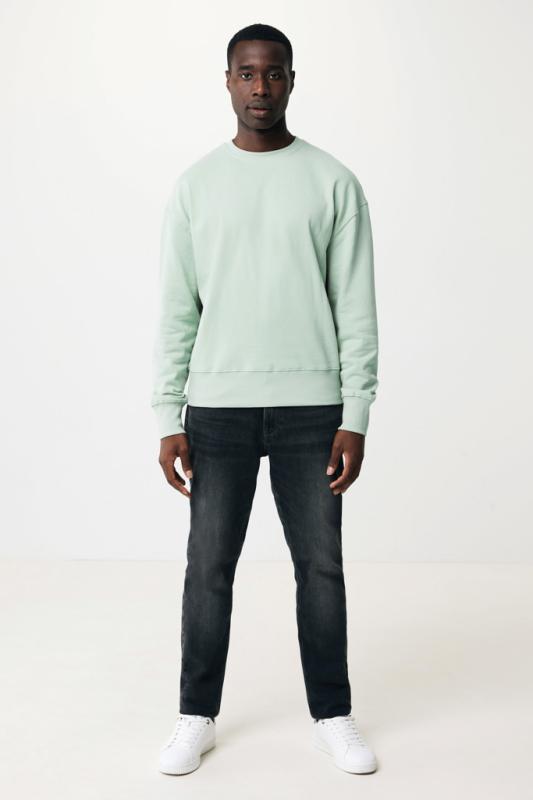 Mikina IQONIQ Kruger relaxed fit z recykl. bavlny Iceberg green XXXL 5