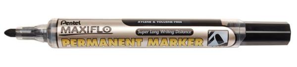 Permanentný popisovač, 1,5 mm, kužeľový hrot, PENTEL "Maxiflo NFL50", čierna 1