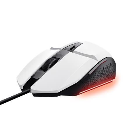 Myš, drôtová, optická, gaming, LED, TRUST "GXT109W Felox", biela 1