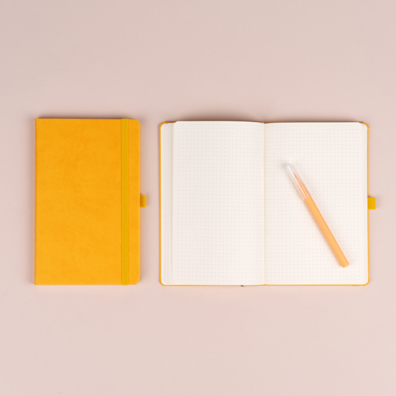 NOTIQUE Notes Žltá, bodkovaný, 13 x 21 cm 3