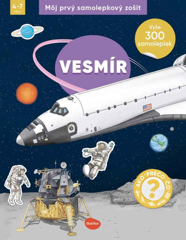 Môj prvý samolepkový zošit – VESMÍR 4
