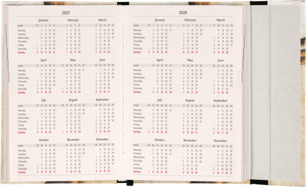 NOTIQUE Magnetic weekly planner Michelangelo 2027, 11 x 16 cm 2