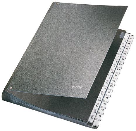 Organizér, A4, 1-31, kartónový, LEITZ, čierny 1
