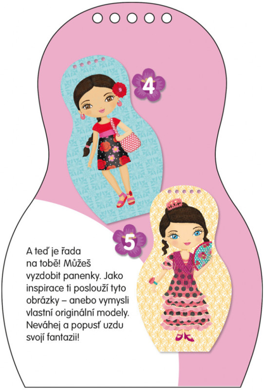 Obliekame španielske bábiky INES – Maľovanky 2