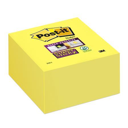 Samolepiaci bloček, 76x76 mm, 350 listov, 3M POSTIT "Super Sticky", žltý 1