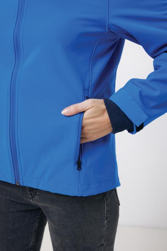 Dámska soft shell bunda IQONIQ Makalu z recykl. polyesteru kráľovská modrá XXL 10