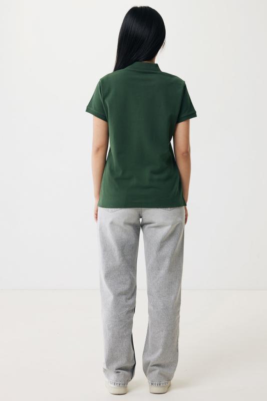 Dámske polo tričko IQONIQ Yosemite z recykl. bavlny forest green XXL 6