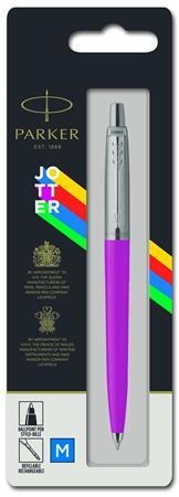 Guľôčkové pero, 0,7 mm, strieborný klip, ružové telo pera, PARKER, "Royal Jotter Originals 2