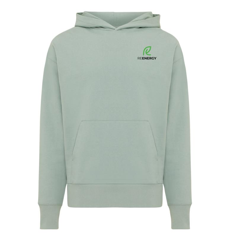 Mikina s kapucňou IQONIQ Yoho relaxed fit z recykl. bavlny Iceberg green XXL 3