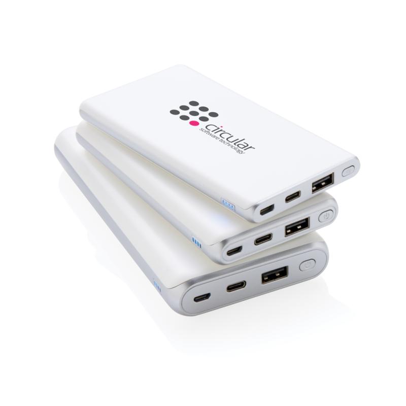 Super rýchla PD powerbanka 10 000 mAh biela 9