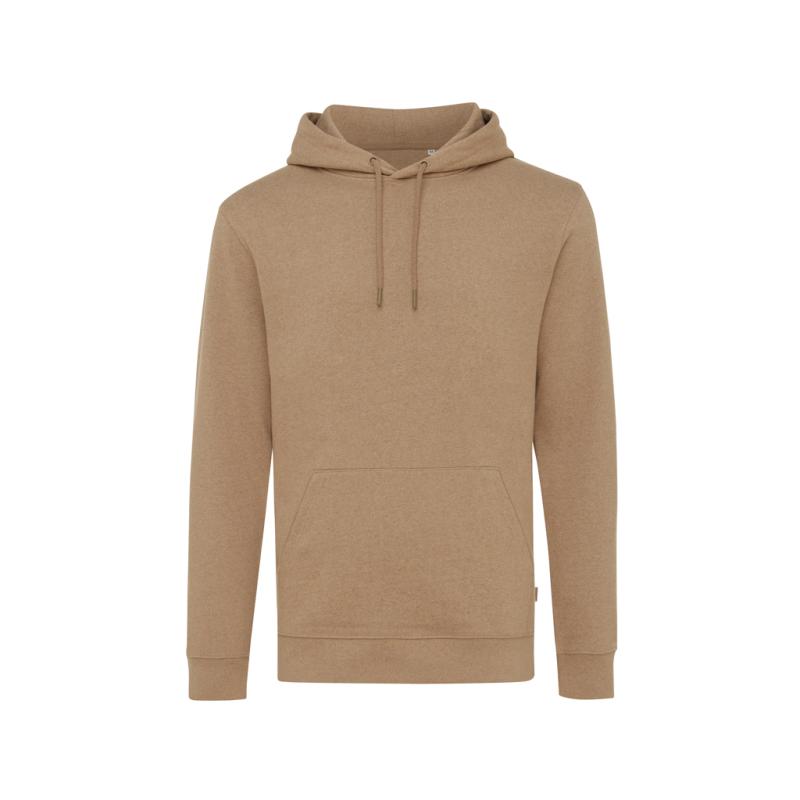 Nefarbená mikina s kapucňou IQONIQ Torres z recykl. bavlny heather brown S 1