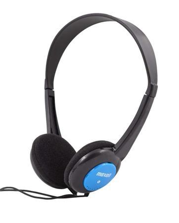 Náhlavné slúchadlá, detský rozmer, drôtové, MAXELL "Kids", modrá 1