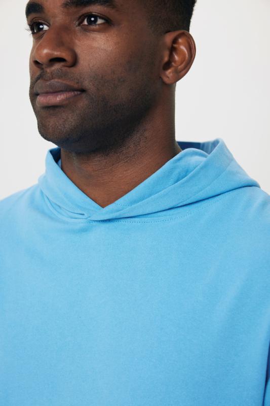 Mikina s kapucňou IQONIQ Yoho relaxed fit z recykl. bavlny tranquil blue M 18