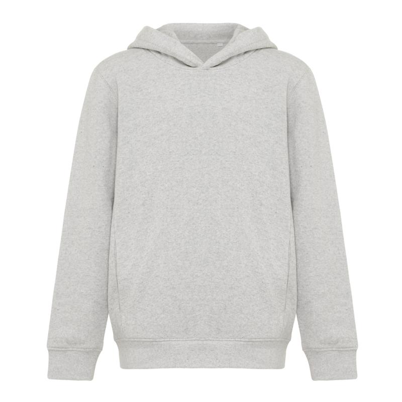 Detská mikina s bočnými vreckami IQONIQ Yengo z rec. bavlny light heather grey 5-6r (110-116cm) 1