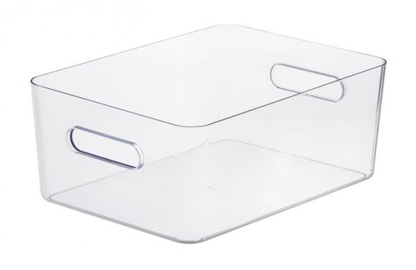 Úložný box, plastový, 15,4 l, SMARTSTORE "Compact Clear L", priehľadný 1
