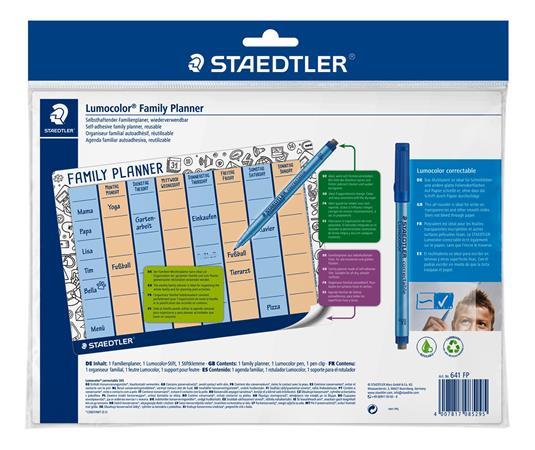 Plánovacia tabuľa, rodinná, zotierateľná, STAEDTLER "Lumocolor® 641 FP" 2