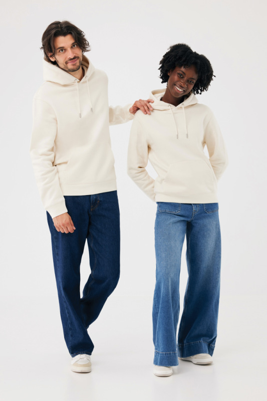 IQONIQ Joshua Unisex mikina s kapucňou z rec. bavlny natural raw XXS 15