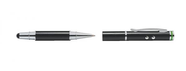 Dotykové pero, na dotykové obrazovky, 4v1, LEITZ "Stylus", čierne 6