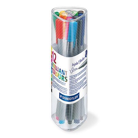 Liner, sada, 0,3 mm, STAEDTLER "Triplus", 12 rôznych farieb 1
